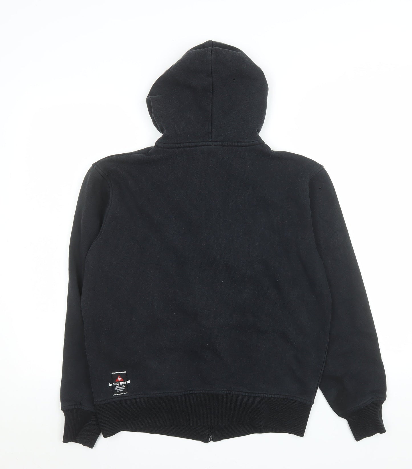 Le Coq Sportif Men's Black Hooded Full Zip Sports Jacket Size M