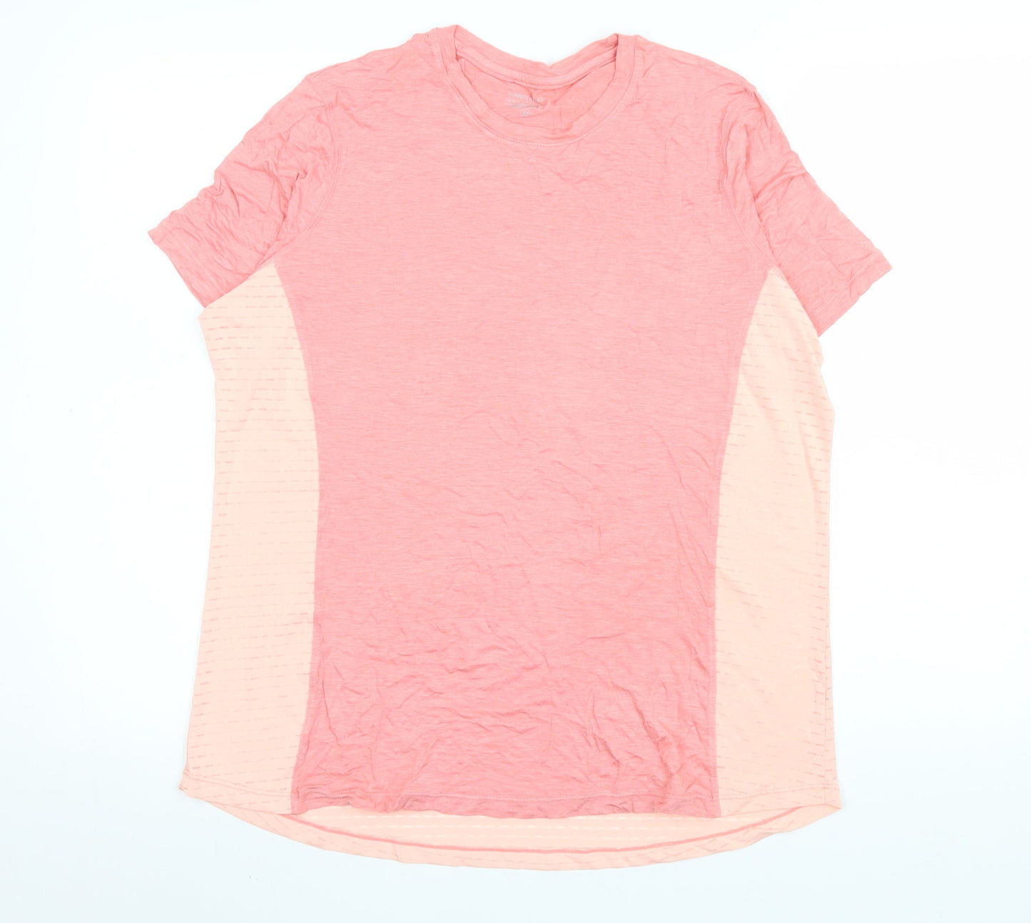 Dunnes Stores Mens Pink Short Sleeve Activewear T-Shirt Size M