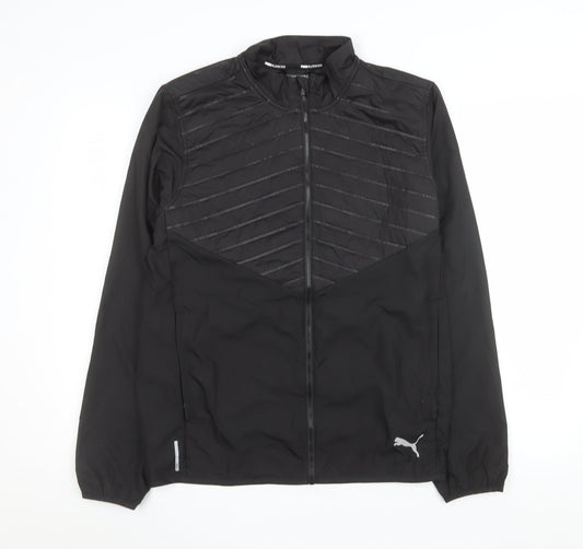 Puma Men's Black Small Windbreaker Running Jacket