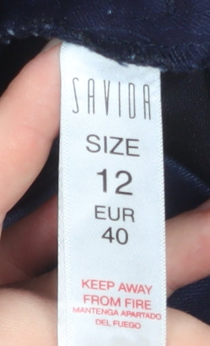 Savida Womens Blue Size 12 Slim Fit Stretch Jeggings