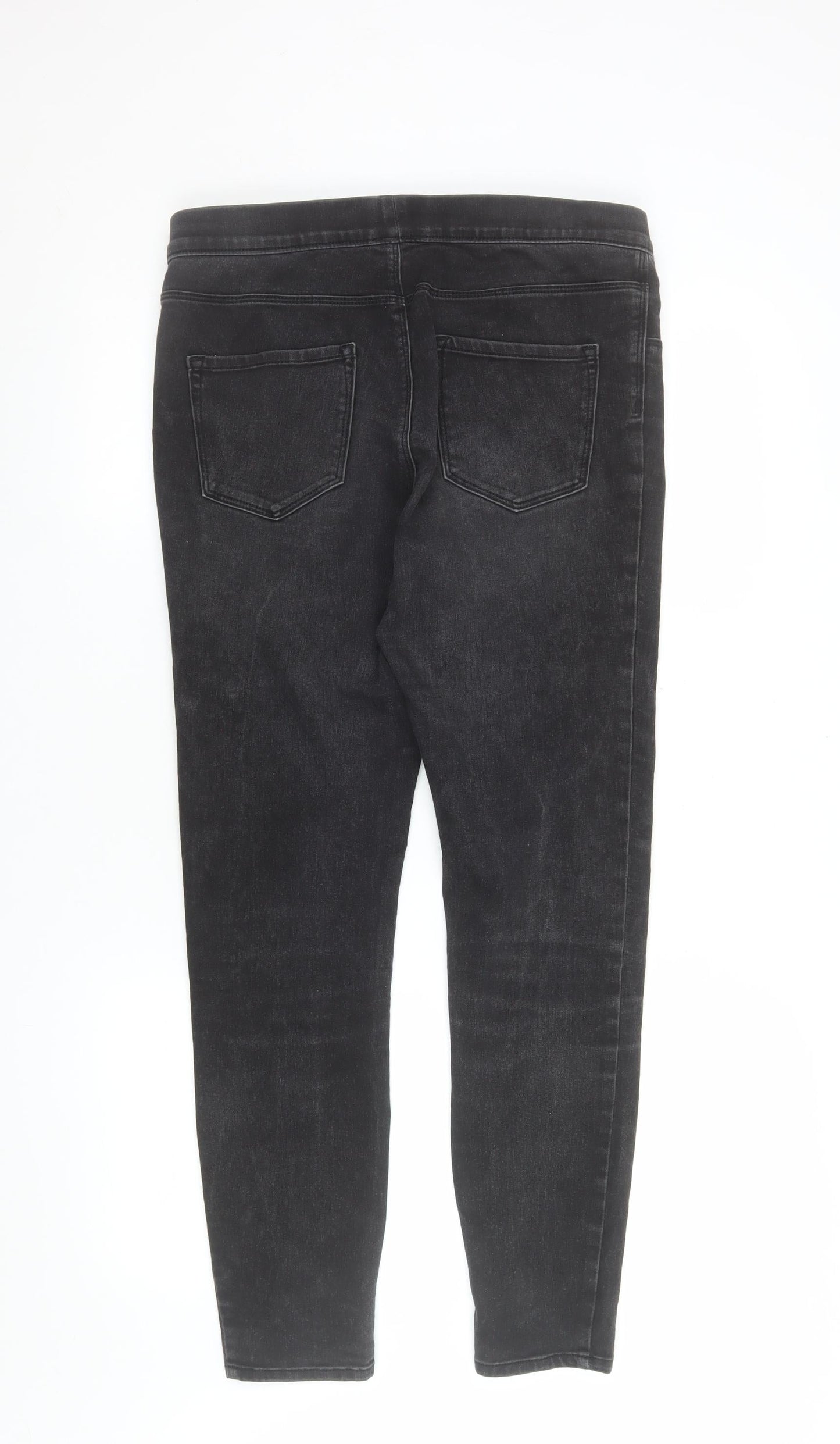 George Women’s Black Denim Mid Rise Jegging UK 12 Slim Fit
