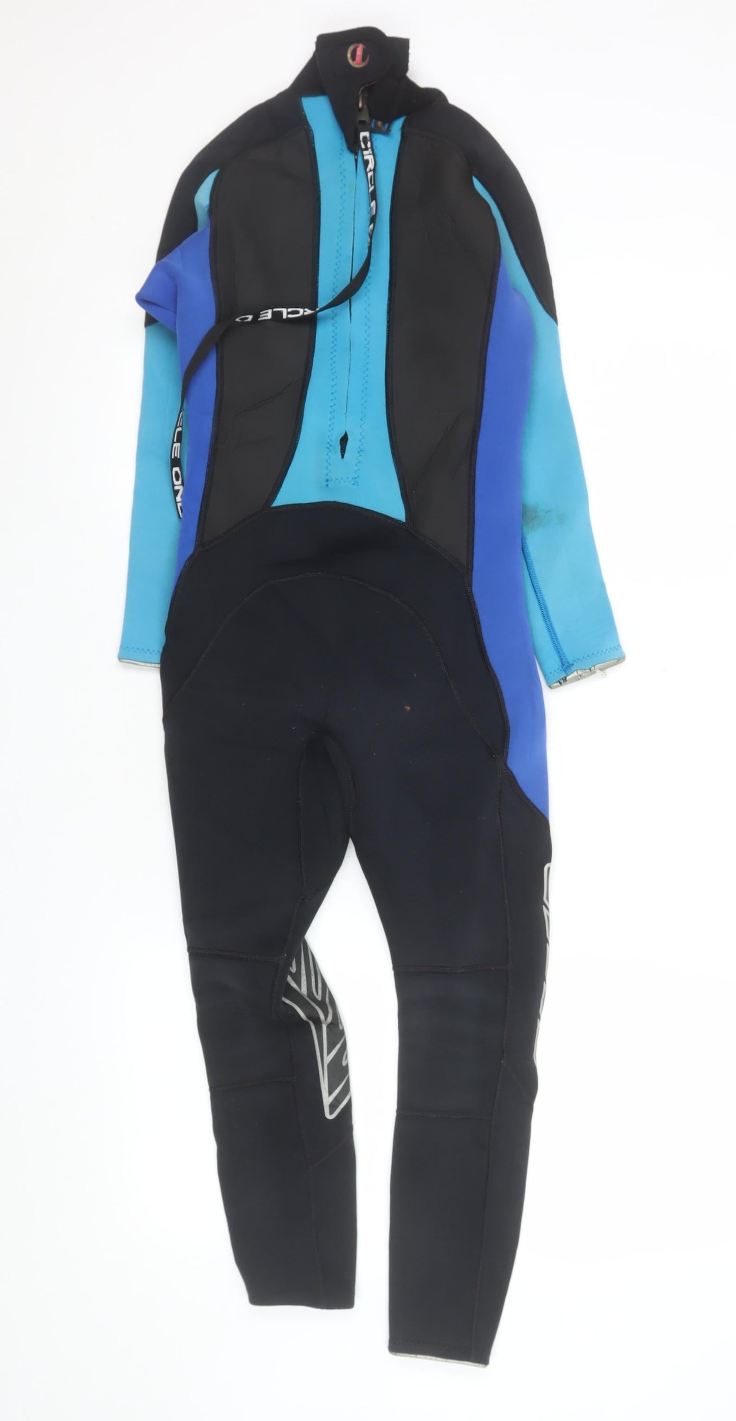 Circle One Mens Black Blue Neoprene Wetsuit M Surfing Stretch Lined