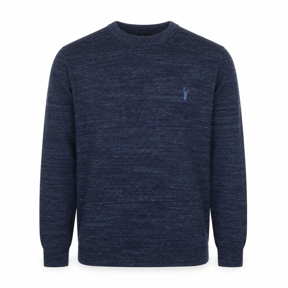 Next Men’s Blue Crew Neck Cotton Blend Pullover Jumper Size S
