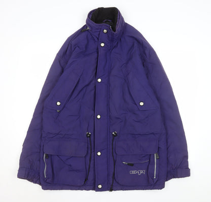 CMP Men's Purple Waterproof Parka Jacket Size S Outdoor Insulated