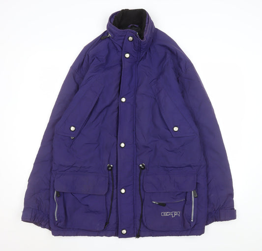 CMP Men's Purple Waterproof Parka Jacket Size S Outdoor Insulated