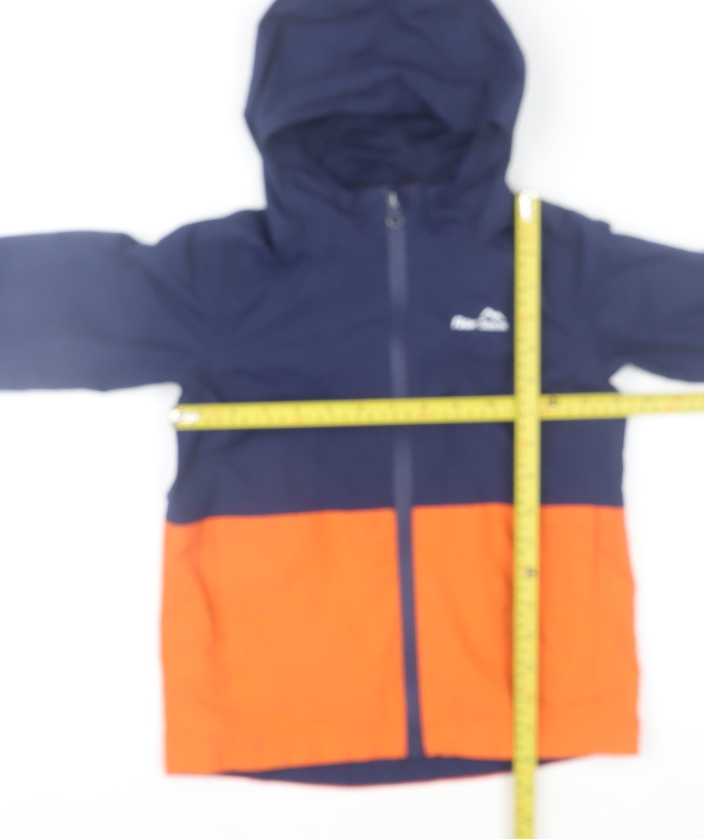 Peter Storm Boys Blue Orange Hooded Waterproof Rain Coat Jacket 5-6 Years