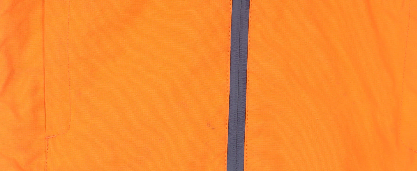 Peter Storm Boys Blue Orange Hooded Waterproof Rain Coat Jacket 5-6 Years