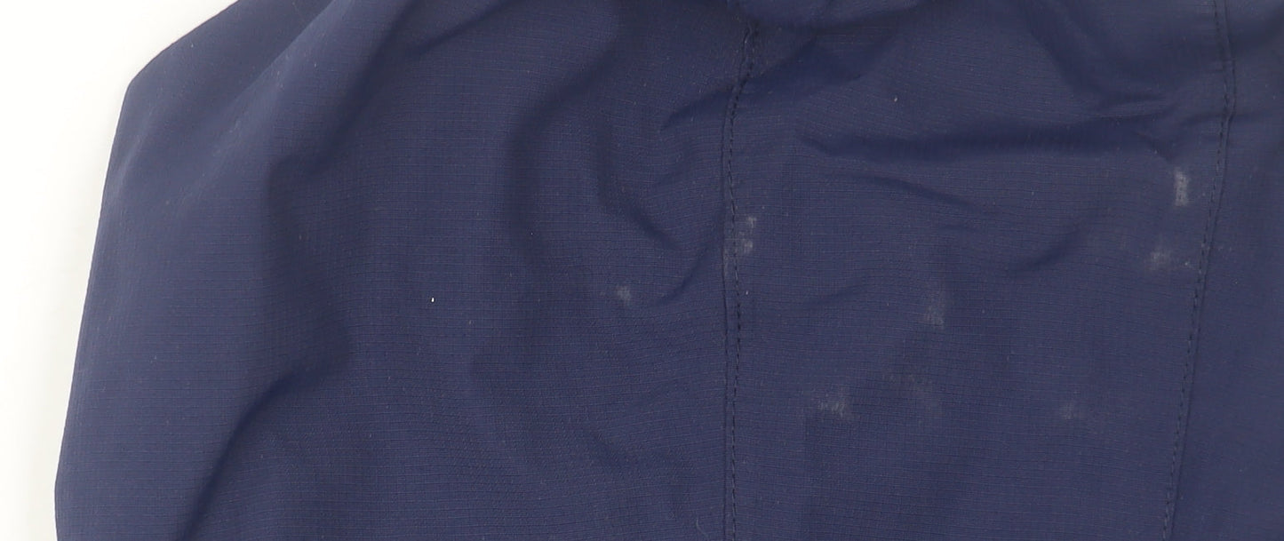 Peter Storm Boys Blue Orange Hooded Waterproof Rain Coat Jacket 5-6 Years