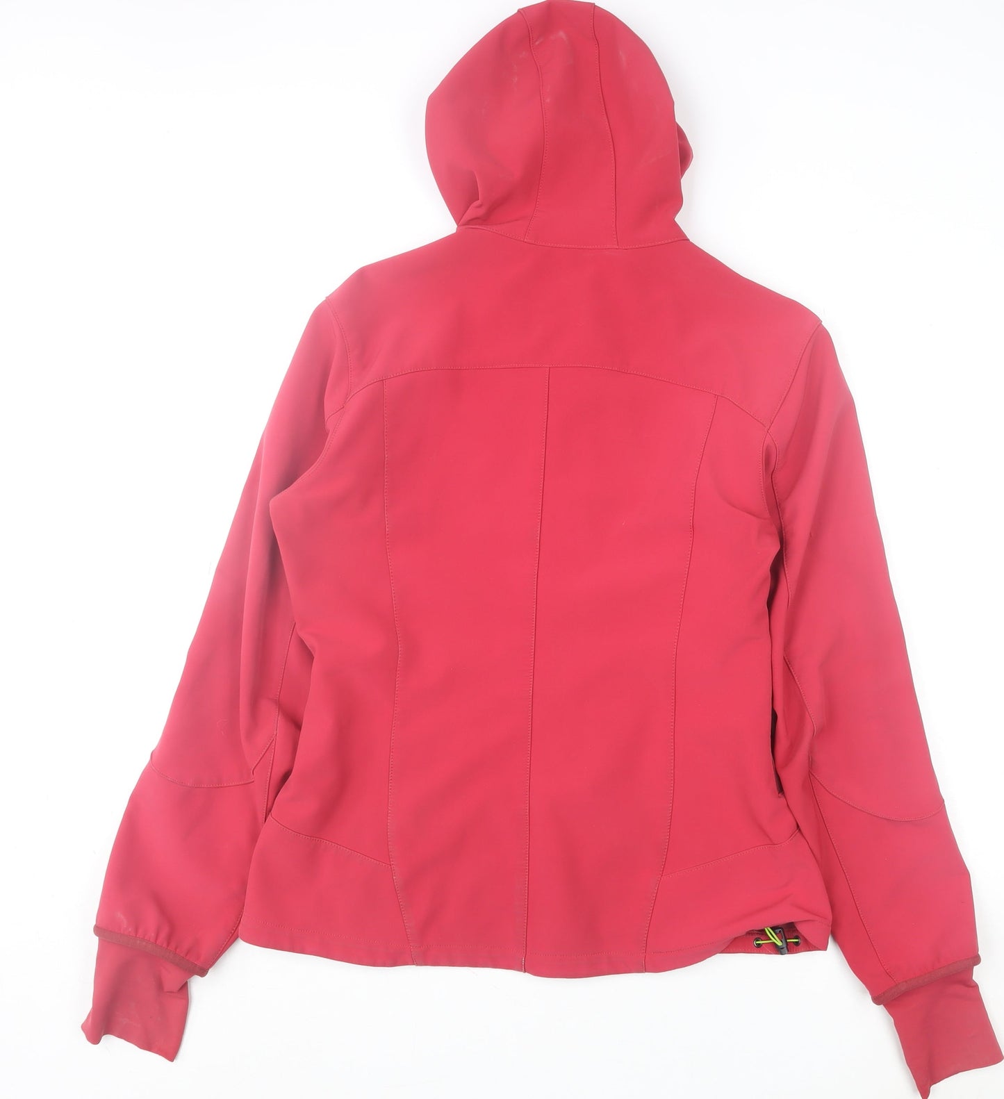 Quechua Women's Red Soft Shell Hooded Jacket Size 14