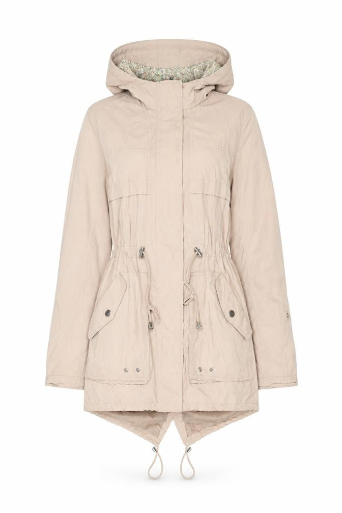 Atmosphere Women’s Beige Hooded Parka Jacket Size 6
