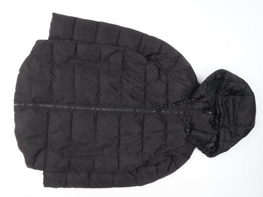 Primark Women's Black XS Hooded Puffer Jacket