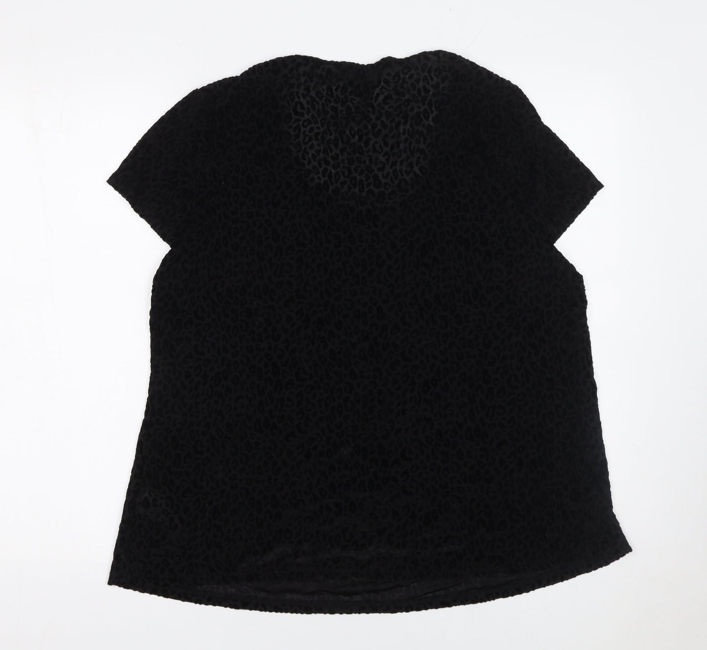 Marks and Spencer Women’s Black Animal Print Blouse Size 16