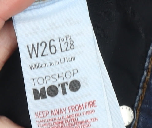 Topshop Women’s Blue Leigh Skinny Jeans Size 8 W26 L28