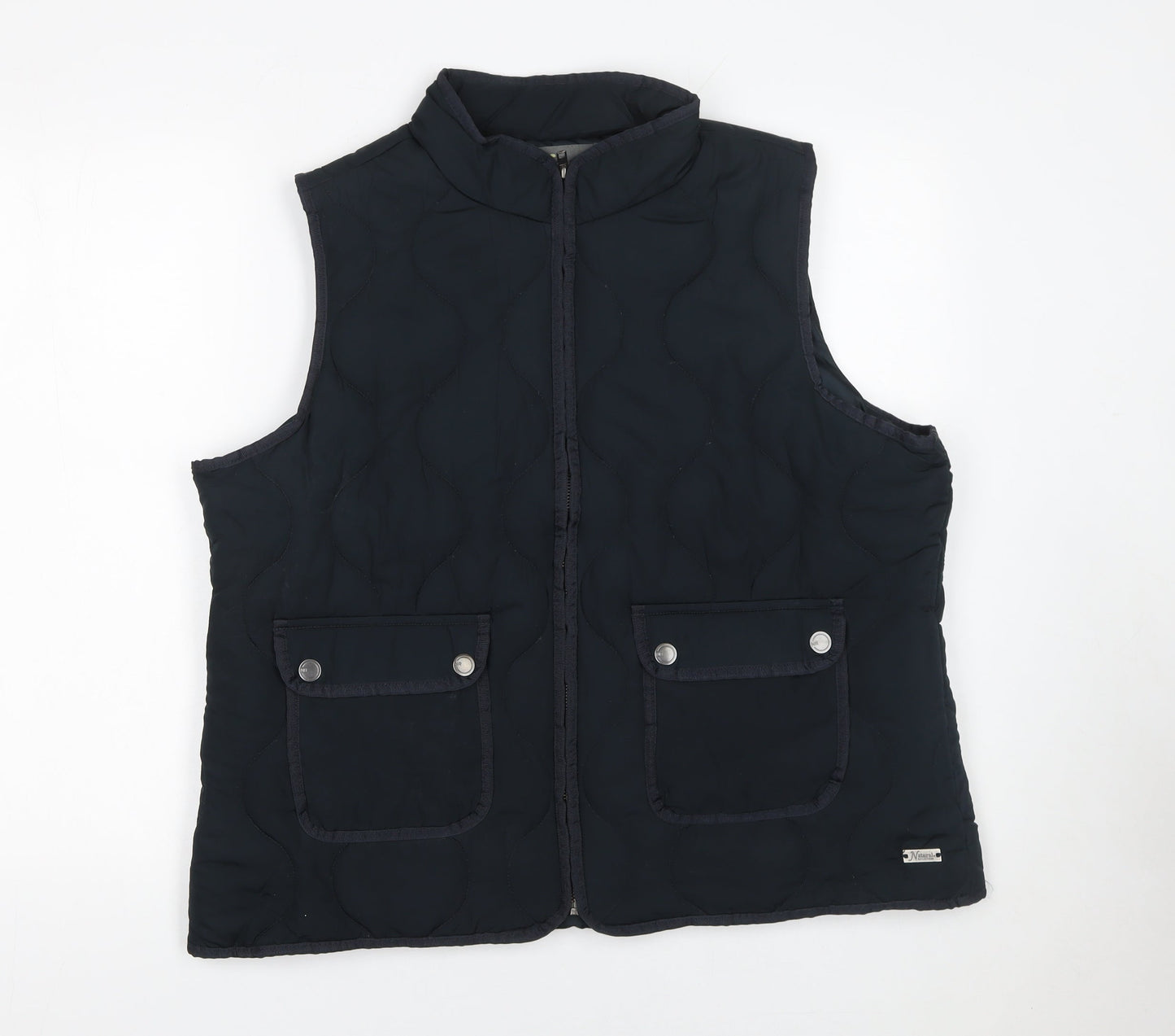 Natural Reflections Men's Black XL Quilted Waistcoat Bodywarmer
