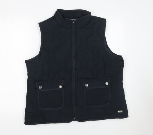 Natural Reflections Men's Black XL Quilted Waistcoat Bodywarmer