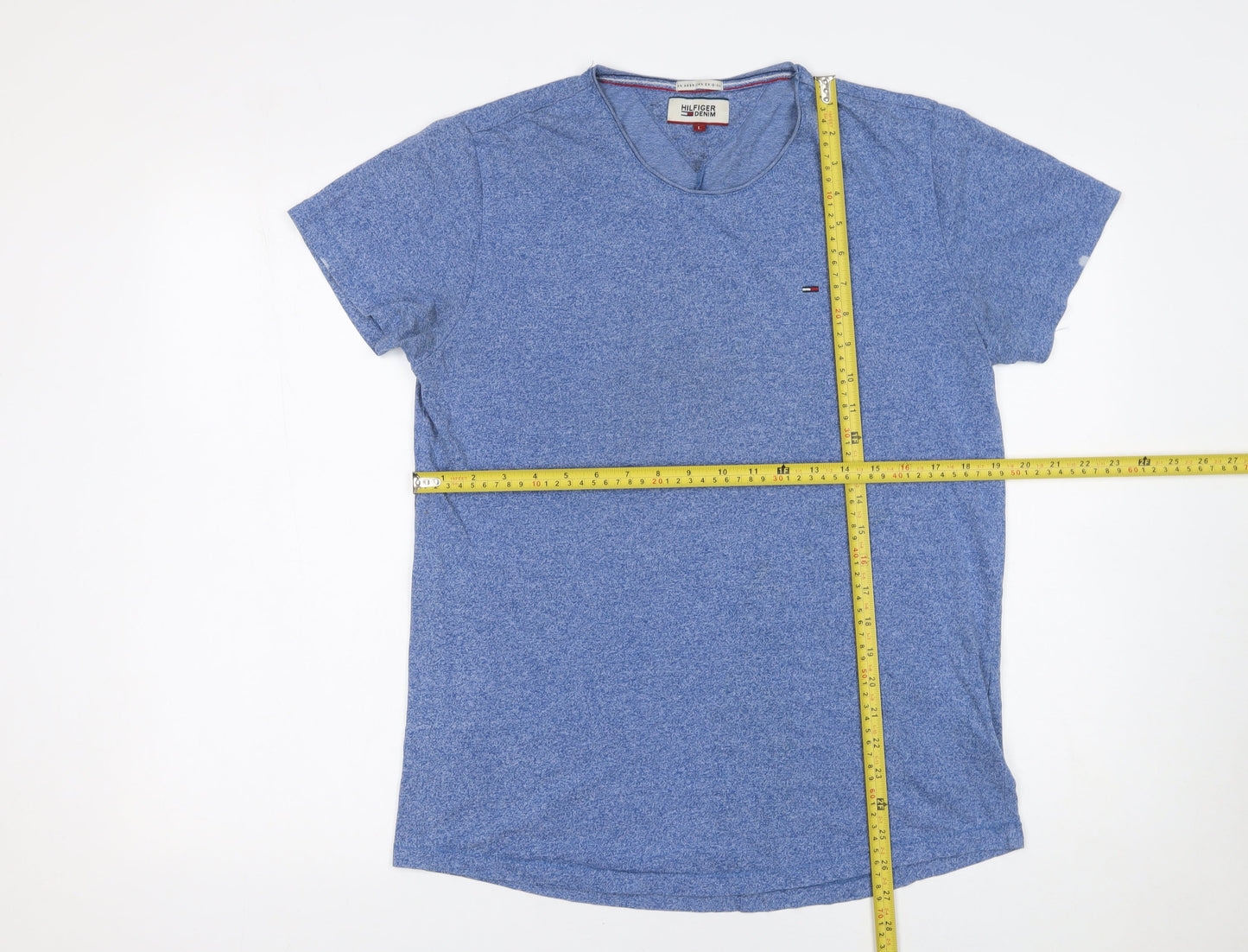 Tommy Hilfiger Men’s Blue Cotton Jersey Crew Neck T-Shirt Size L
