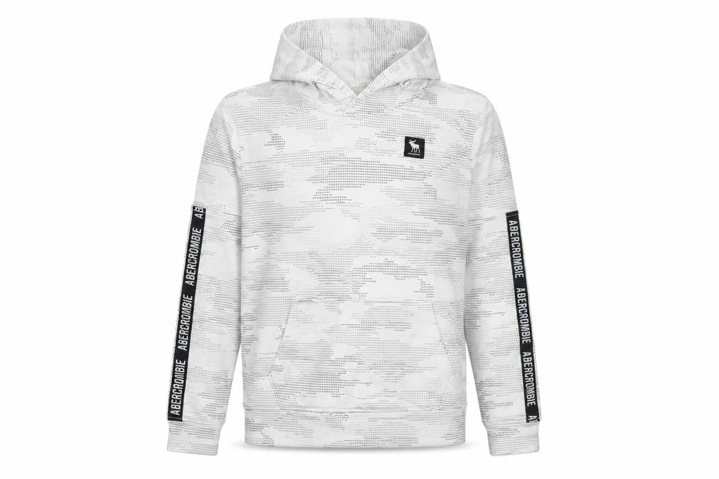 Abercrombie & Fitch Boys White Camouflage Pullover Hoodie Size 13-14 Years
