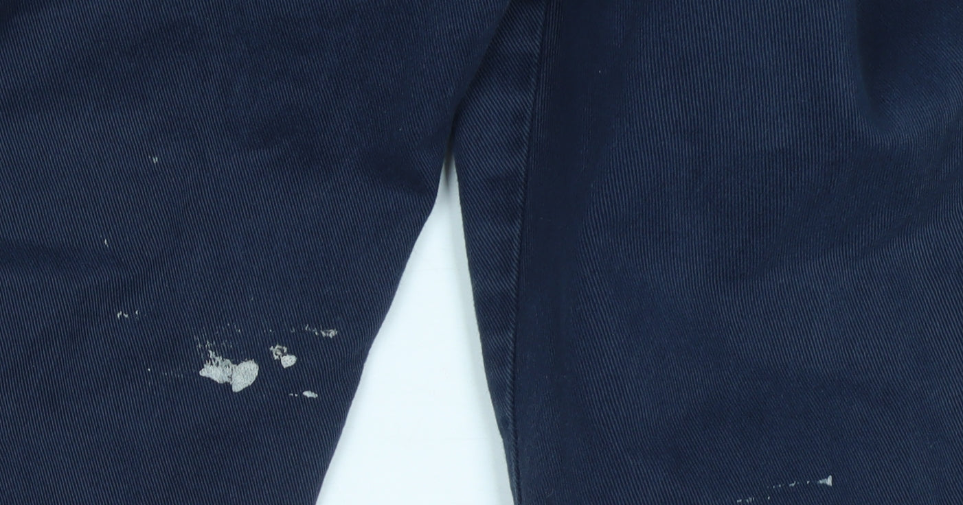 Beaufort & Blake Men’s Blue Chino Trousers Size 38 Regular Cotton