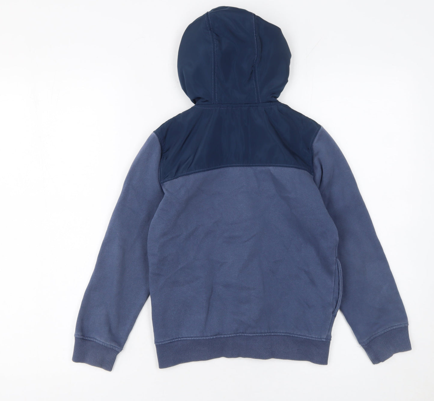 Lyle & Scott Boys Blue Full Zip Hoodie 8-9 Years Polyester Fleece