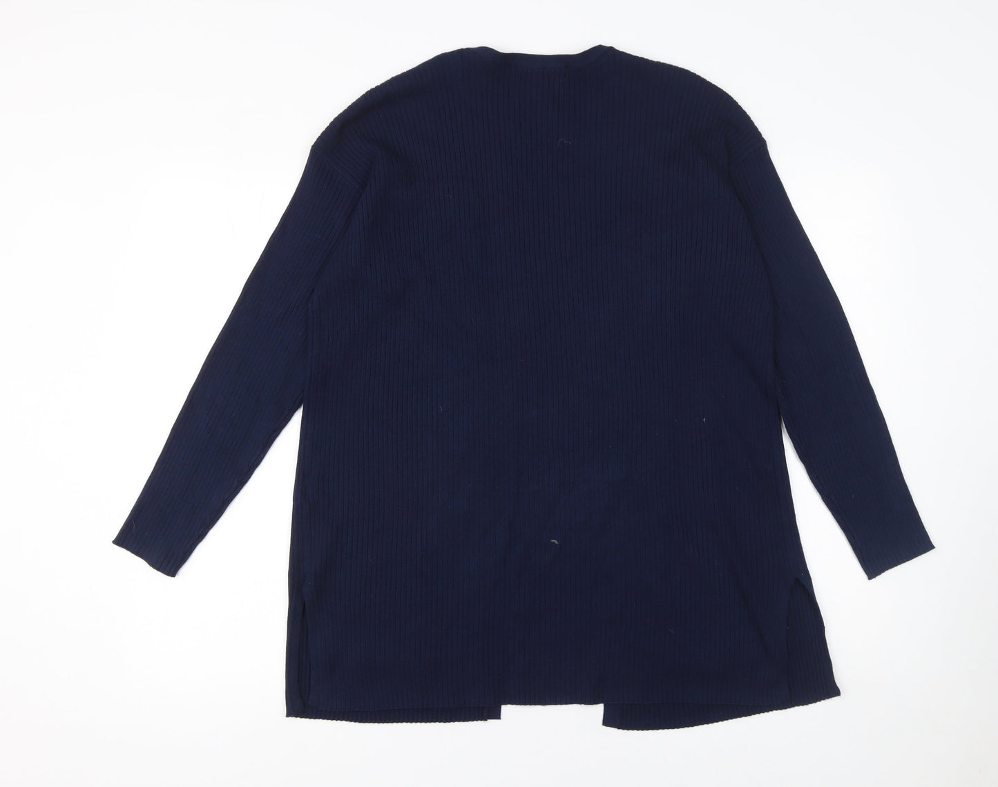 Marks and Spencer Women’s Blue Knit Long Sleeve Open Cardigan Size M