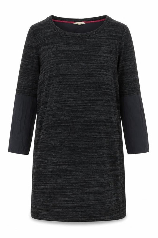 White Stuff Women's Grey Shift Dress Size 12 Viscose 3/4 Sleeve