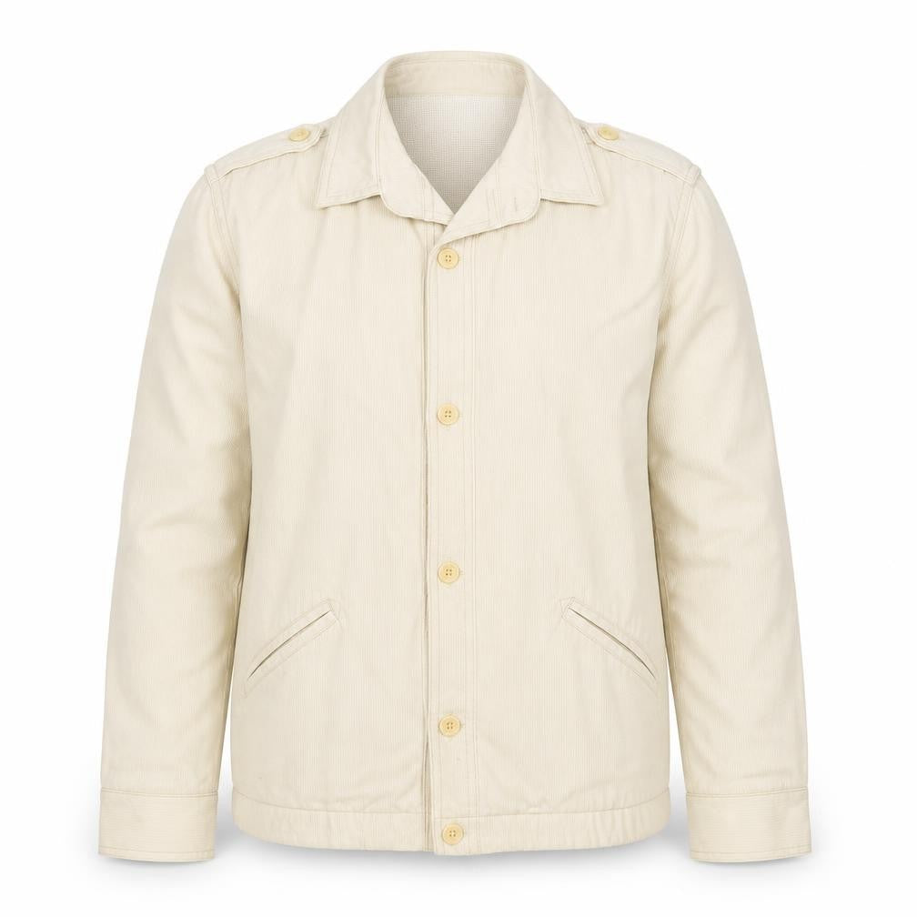 Sullivan Men's Beige Cotton Button Jacket Size M Classic Spring Style