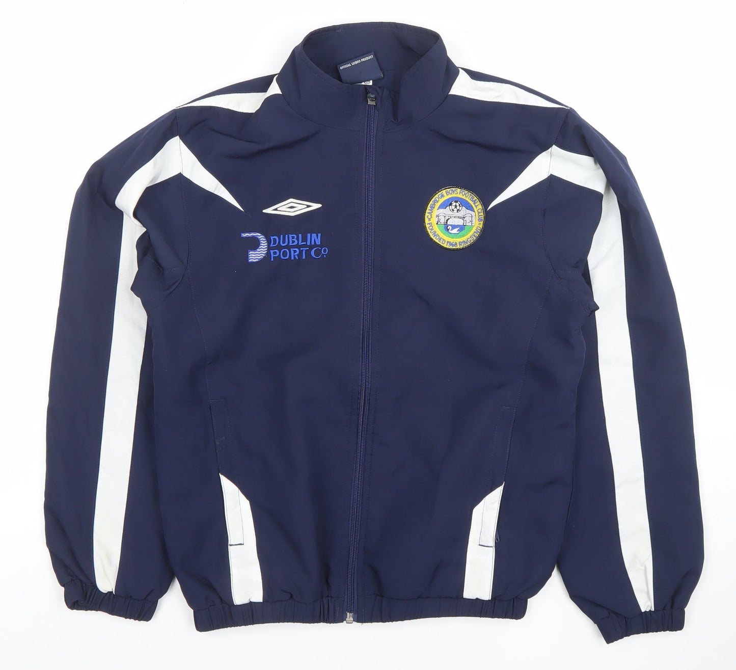 Umbro Boys Blue Full Zip Track Jacket Size 13 Years Sports Football Coat
