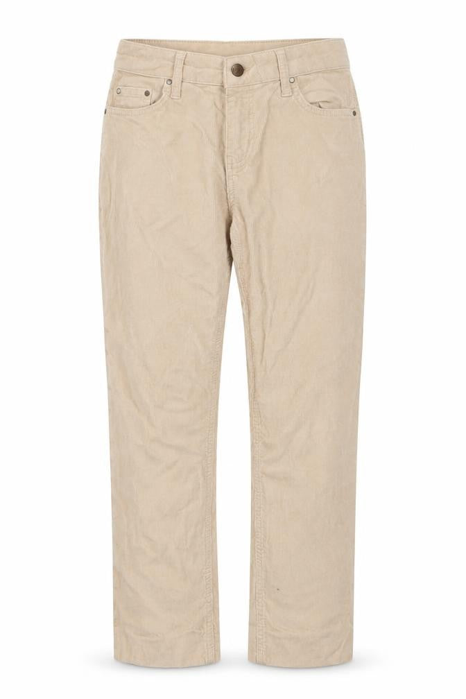 Boden Women’s Beige Corduroy Slim Straight Chino Trousers Size 8