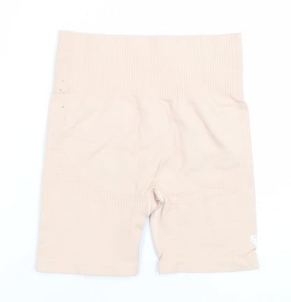 Women's Best Beige Women's Small Compression Activewear Shorts