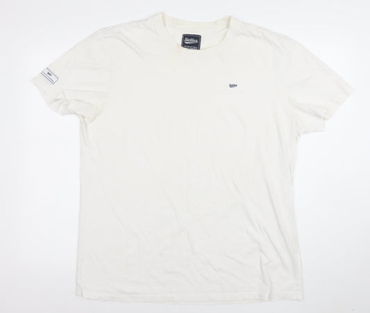 Stellies Men's White 2XL Crew Neck Cotton Logo T-Shirt