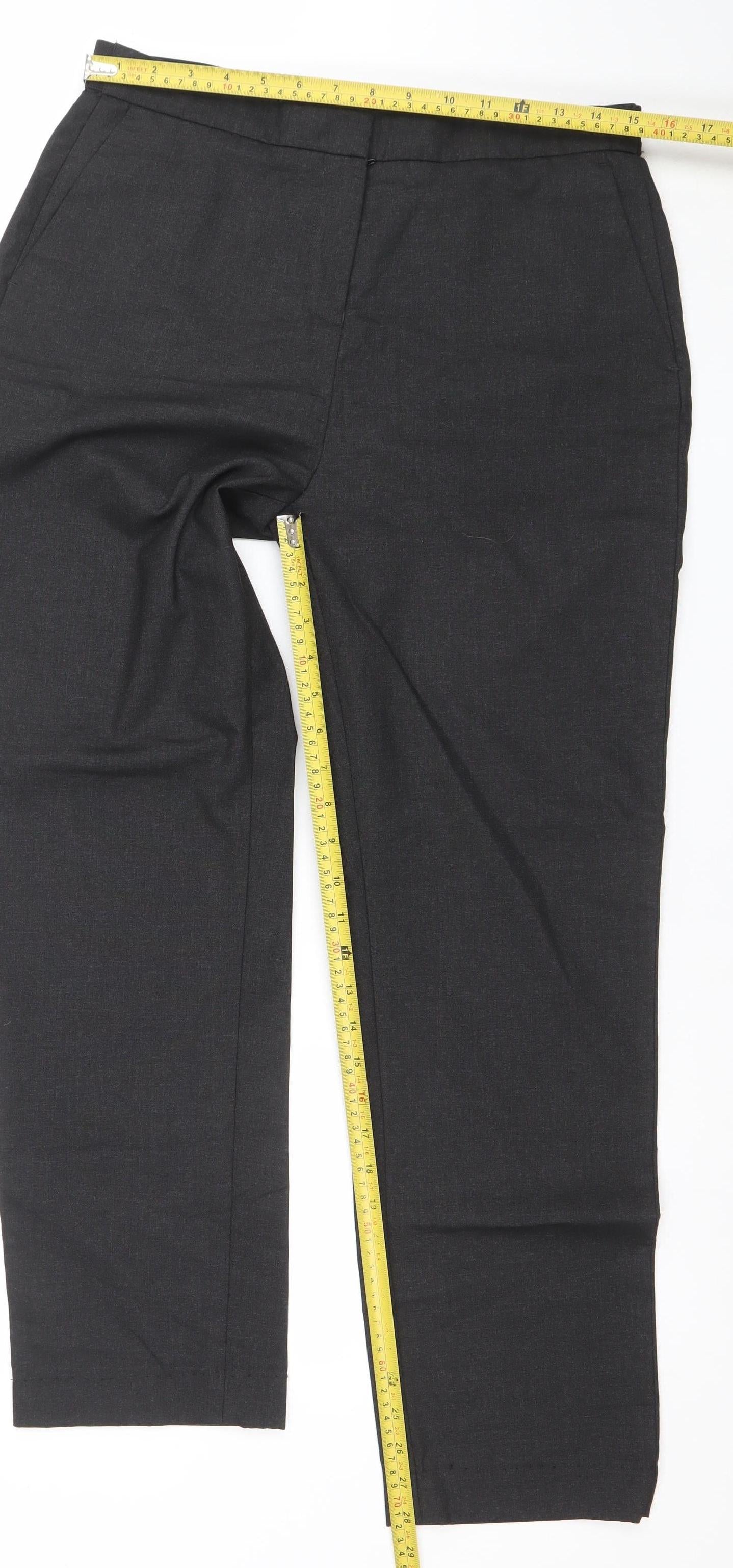 Brook Taverner Women’s Black Classic Straight Leg Dress Pants Size 14