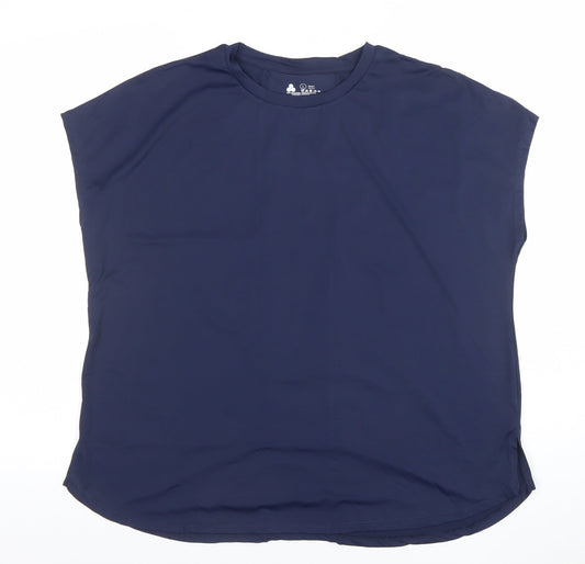Dunnes Stores Womens Navy Blue L Basic Activewear T-Shirt