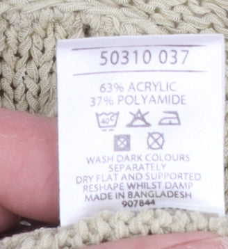 Evie Women’s Beige Knit Pullover Jumper Size 18-20 Long Sleeve