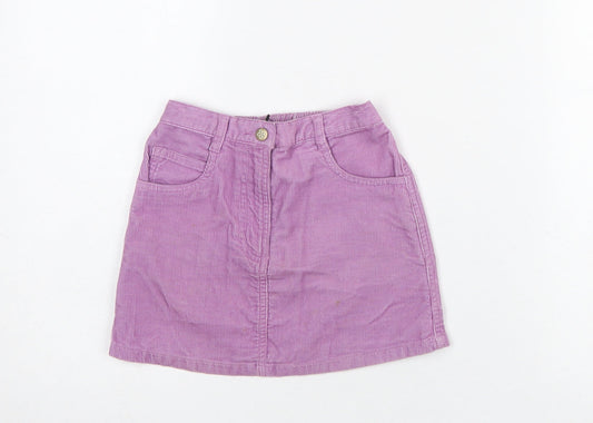Mothercare Girls Purple Corduroy A-Line Skirt 3-4 Years