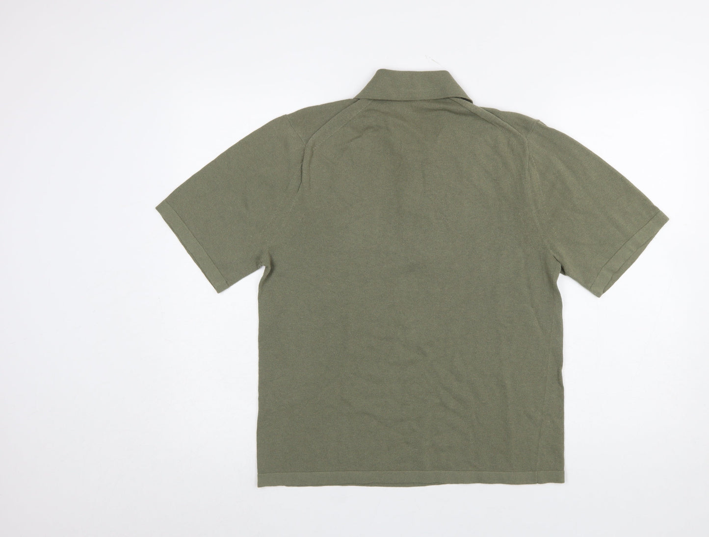Uniqlo U Men's Green Cotton Short Sleeve Polo Shirt XS