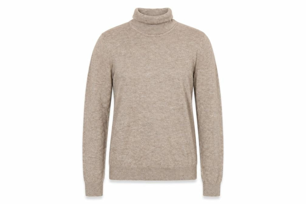 OBJECT Womens Beige Roll Neck Knit Jumper XS