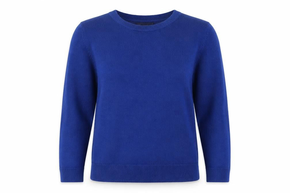 Marks & Spencer Womens Blue Acrylic Crew Neck Jumper Size 10