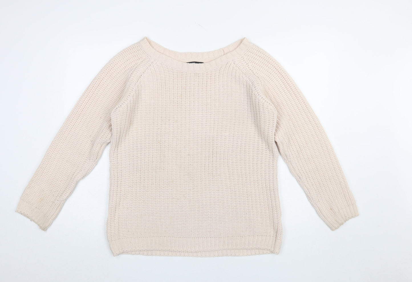 Colours of the World Women’s Beige Cotton Knit Jumper L