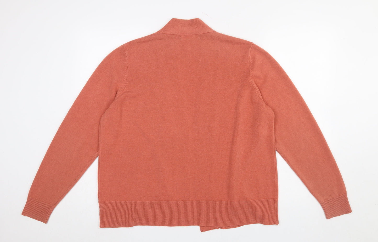 Marks and Spencer Womens Brown XL Acrylic Knit Open Cardigan Jumper