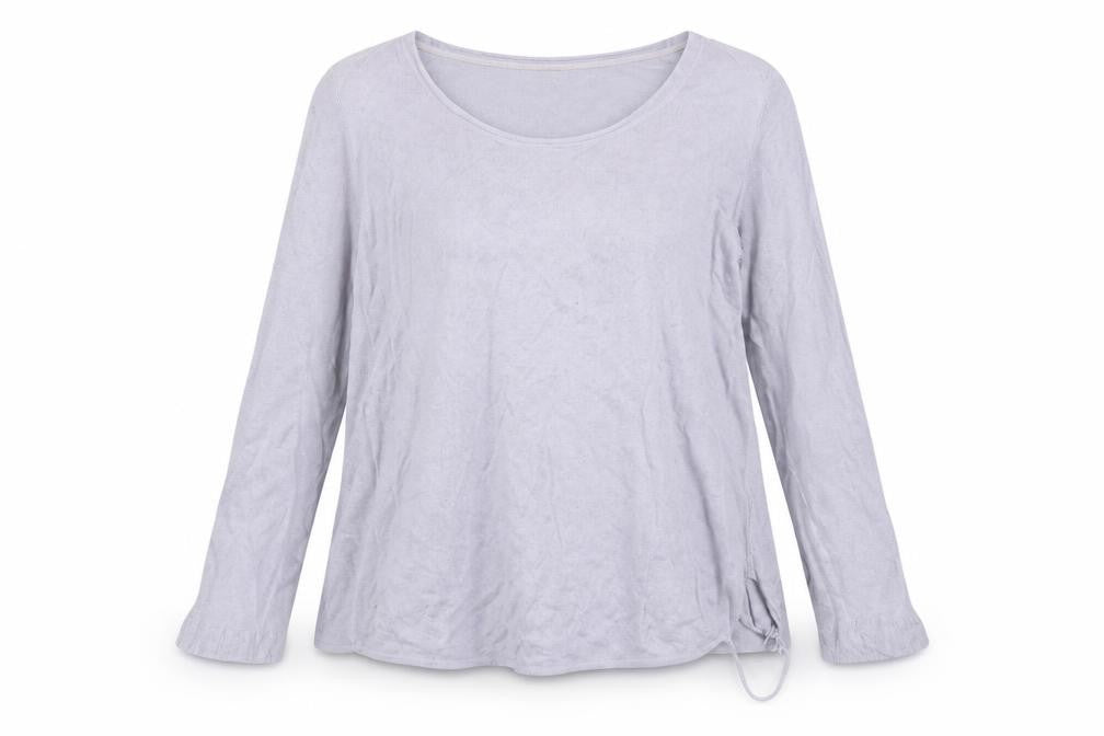 Jigsaw Womens Grey Silk Blend Long Sleeve Pullover Jumper M