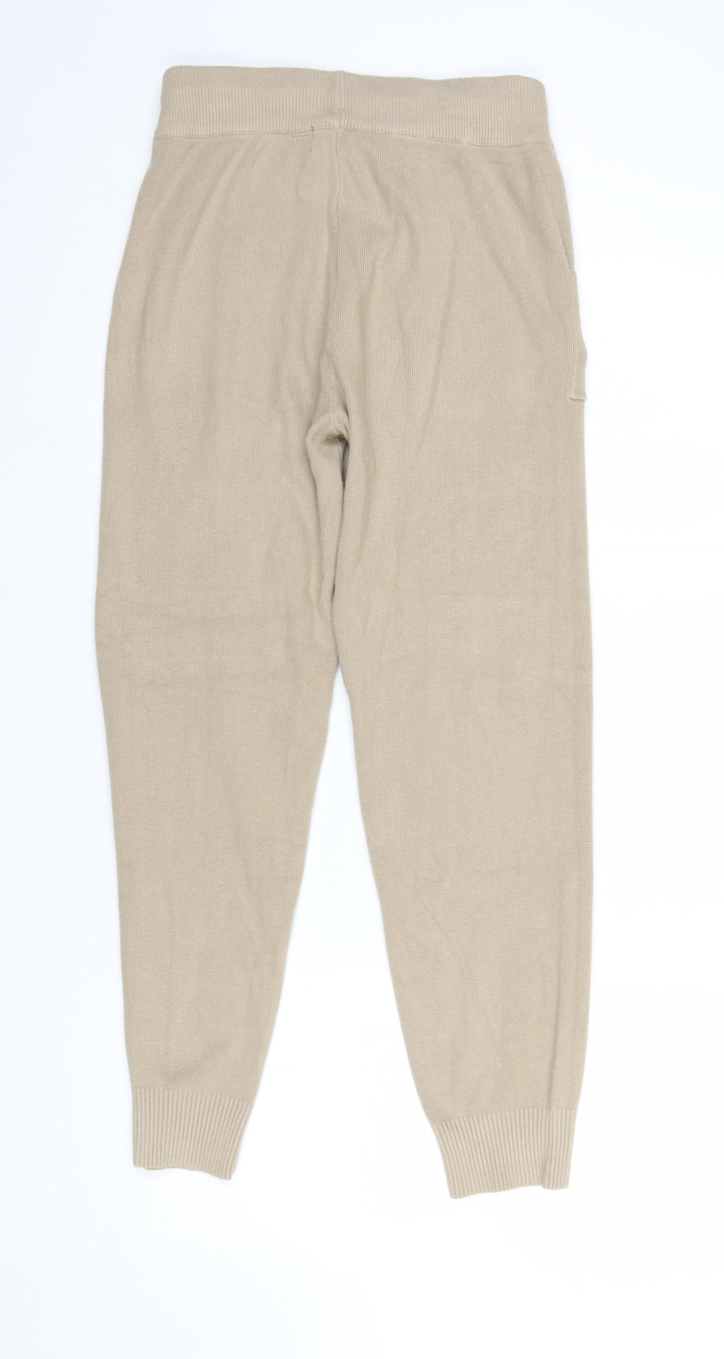 New Look Women’s Beige Knit Jogger Trousers Size S