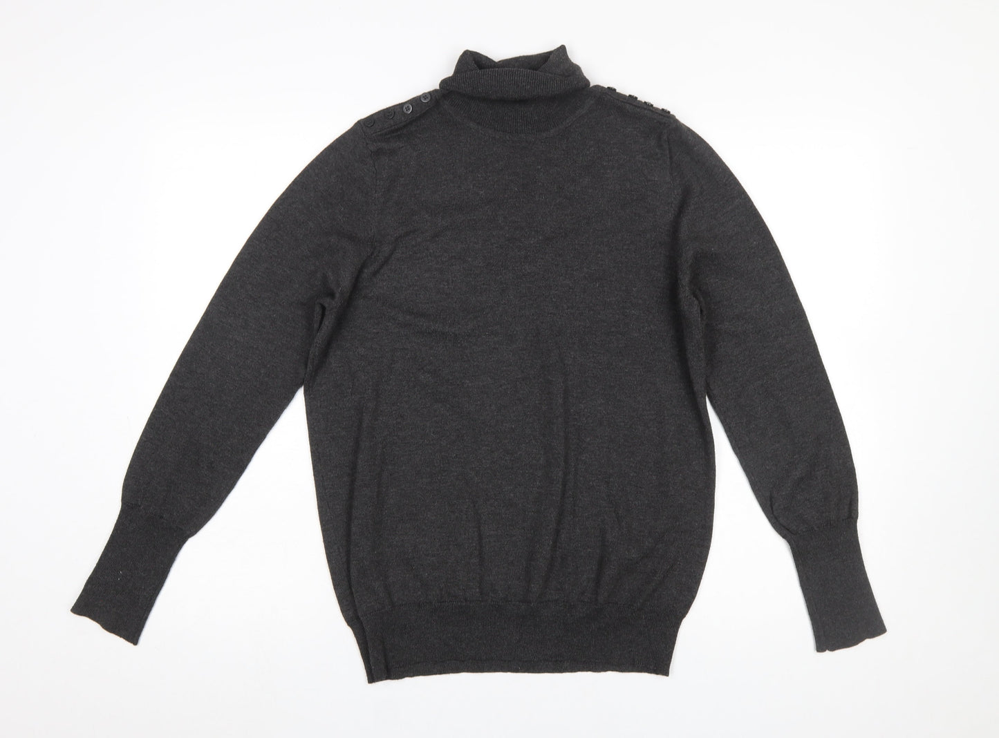 Joseph A. Women’s Grey Roll Neck Knit Jumper Size L