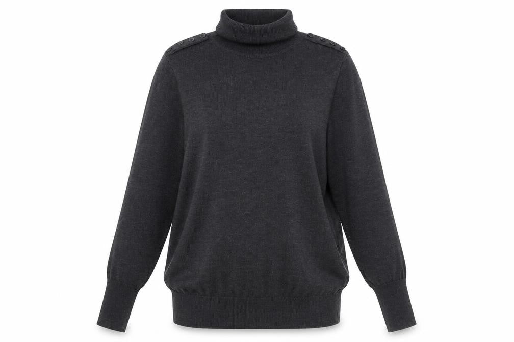 Joseph A. Women’s Grey Roll Neck Knit Jumper Size L