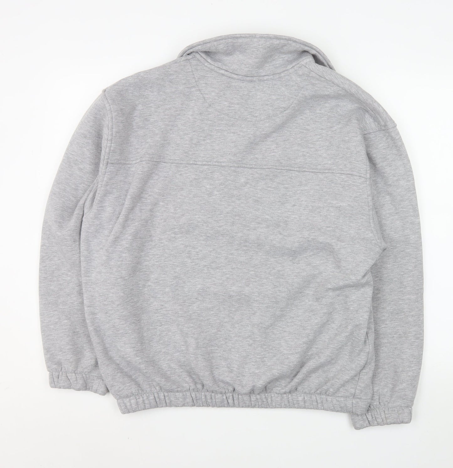 ASOS Men's Grey Collared Pullover Sweatshirt M Regular Fit