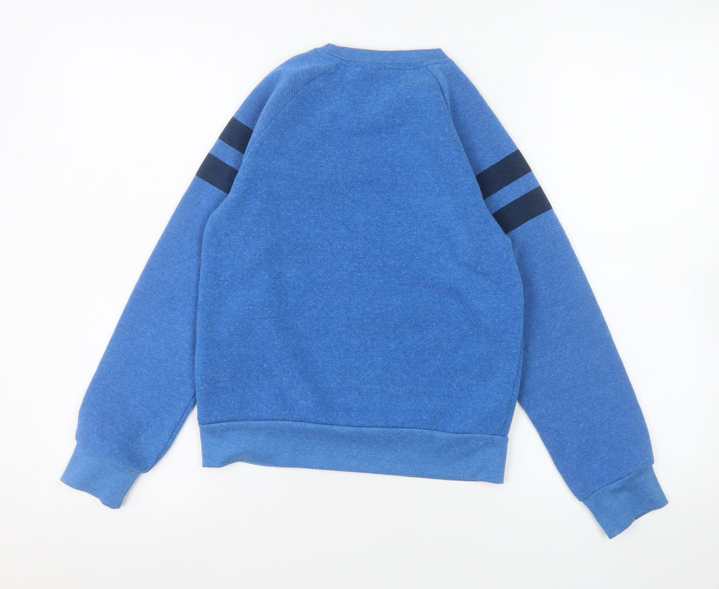 Marvel Boys Blue Captain America Sweatshirt Age 10 Crew Neck Fleece
