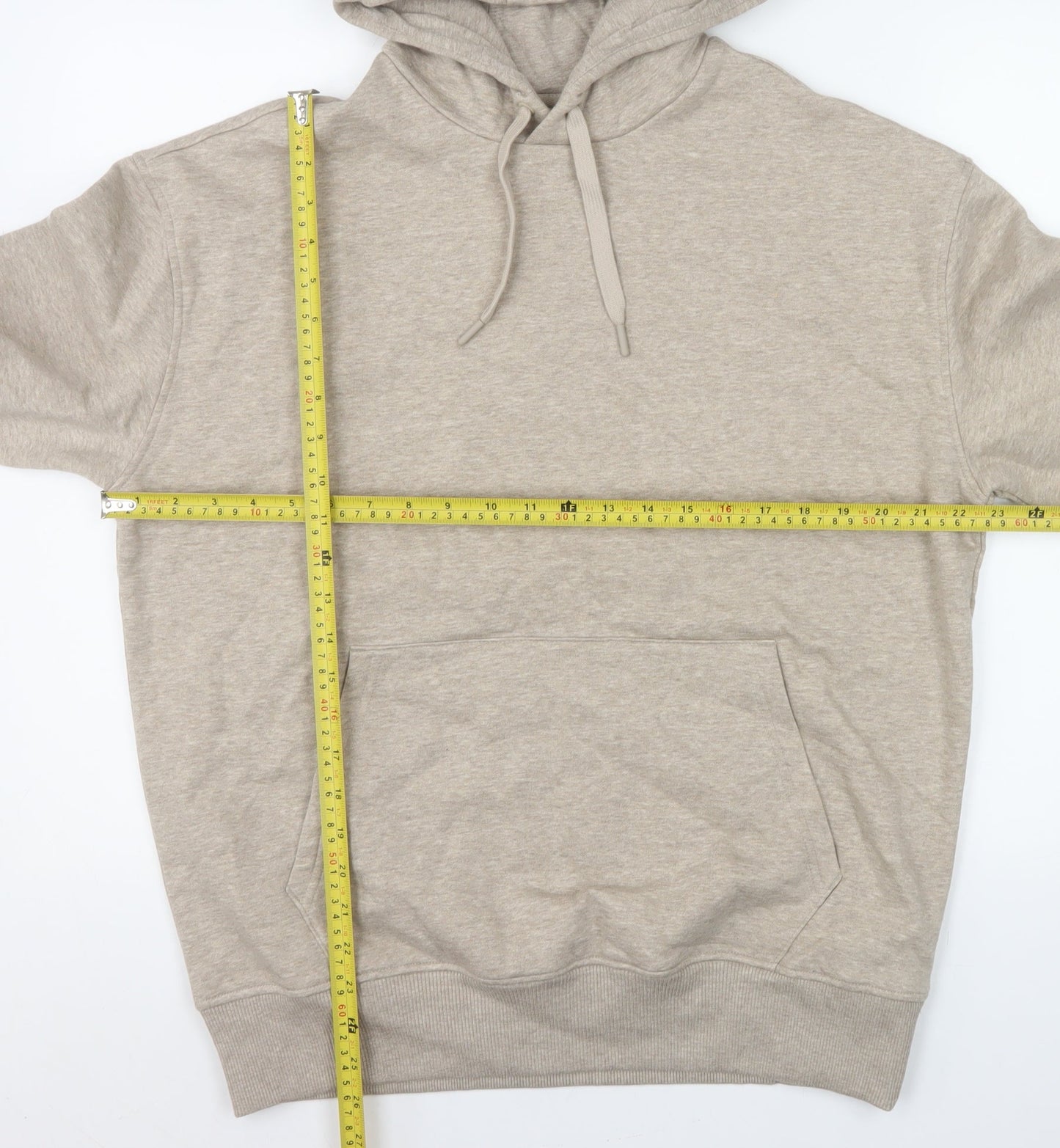 Marks and Spencer Men’s Beige Pullover Hoodie Small Regular Fit