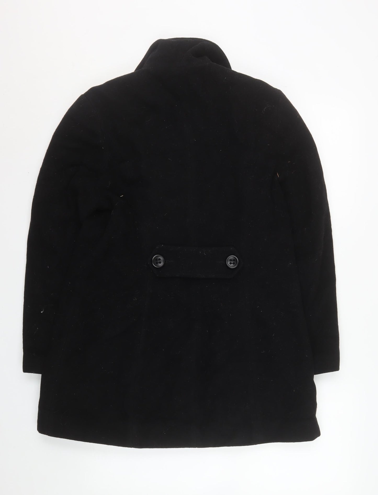 Prima Outerwear Women's Black Wool Blend Pea Coat Size 14