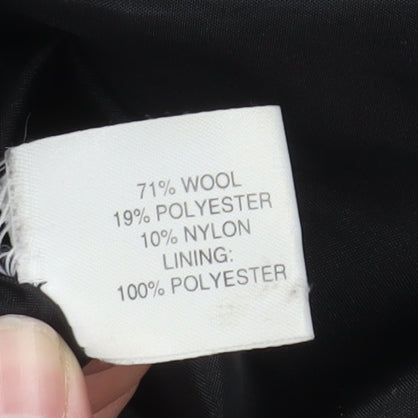 Prima Outerwear Women's Black Wool Blend Pea Coat Size 14