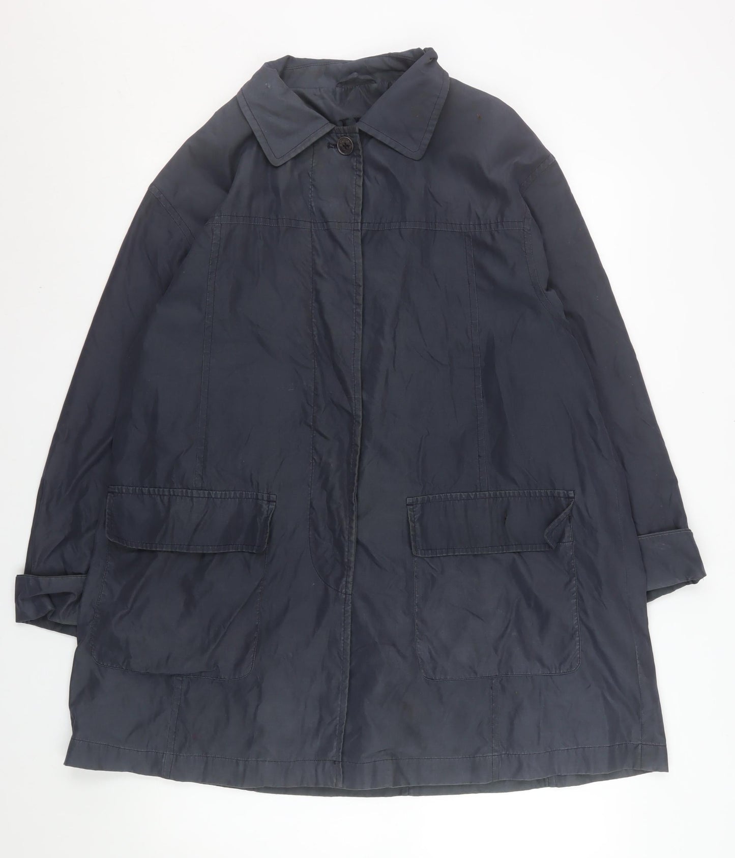 InWear Men's Black M Mid-Length Rain Coat Water Resistant Jacket