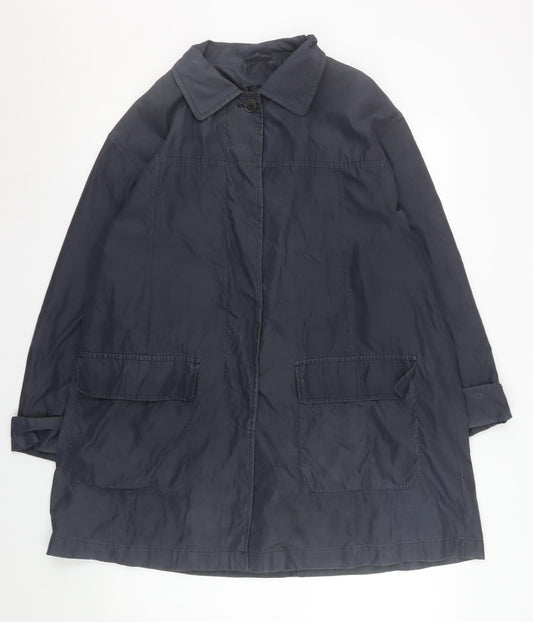 InWear Men's Black M Mid-Length Rain Coat Water Resistant Jacket